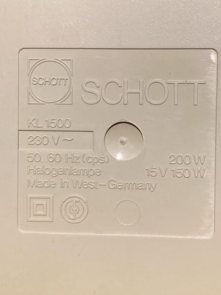 Iluminador microscopio Fibra Óptica Schott KL1500