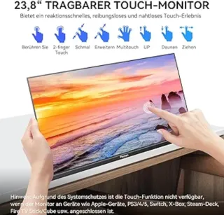 Monitor Táctil Portátil 23,8