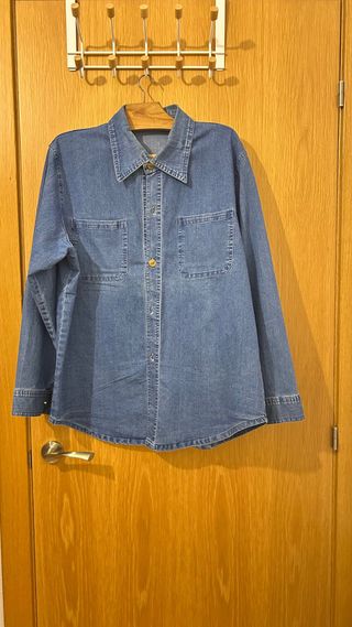 Camisa vaquera hombre azul