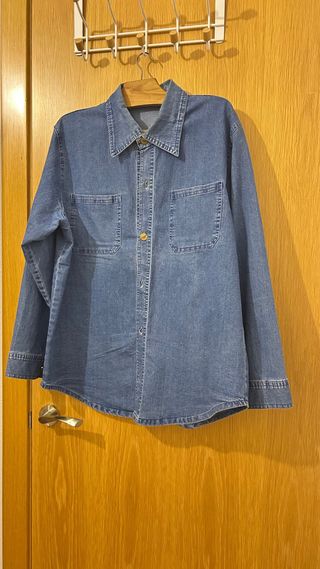 Camisa vaquera hombre azul