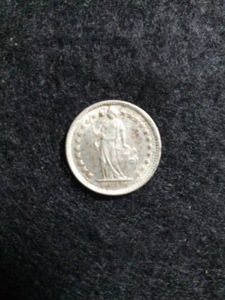 PLATA 1/2 Franco Suizo – 1958