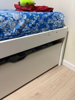 Diván cama nido 90x200cm + 2 colchones