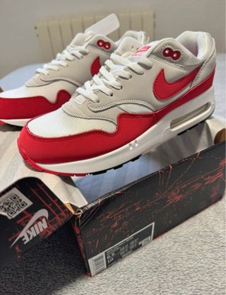 Nike Air Max 1 Talla 42 Rojo/Blanco