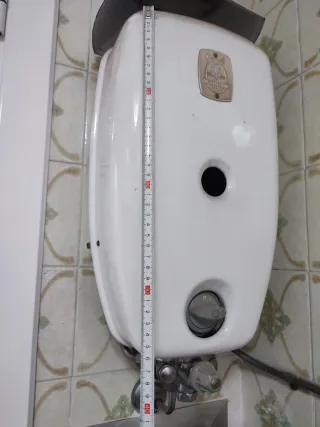 Calentador gas butano Vaillant blanco