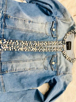 Chaqueta tejana REACTIVO M/38 con pedrería