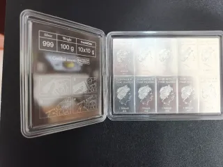 Lingote Plata CombiCoin 100g (10x10g) Valcambi