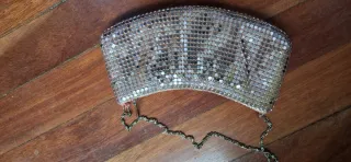 Bolso de fiesta lentejuelas oro/plata