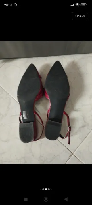 Ballerine Poto Pati rosse borgogna Tg 41 regolare