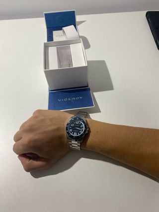 Reloj Viceroy Plata y Azul
