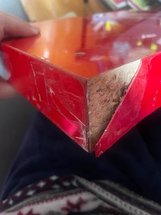 Mesa de centro IKEA LACK roja