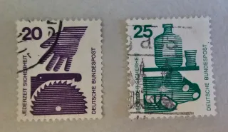 Francobolli Germania 1974 Prevenzione Infortuni