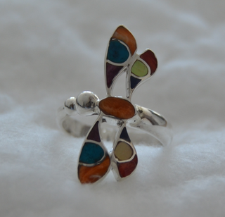 Anillo Libélula Plata 950 artesanal Perú (NUEVO)
