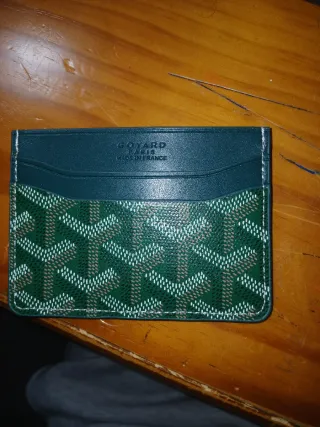 Tarjetero Goyard Verde Multicolor