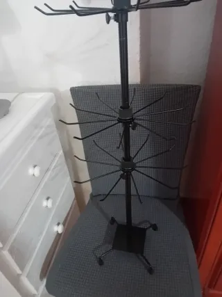 Expositor Joyas Giratorio Negro 3 niveles