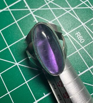 Anillo Plata Amatista natural