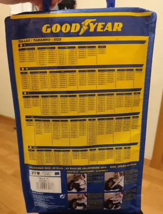 Cadenas de nieve textiles Goodyear