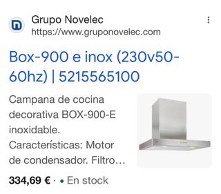 Campana extractora moderna