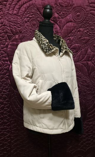 Cazadora Adolfo Domínguez - Beige/Negro