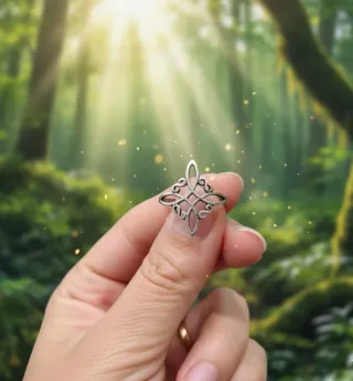 Amuleto Nó da Bruxa: Colar, Pulseira & Anel