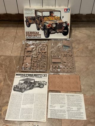 Maqueta Tamiya Ford Mutt con remolque