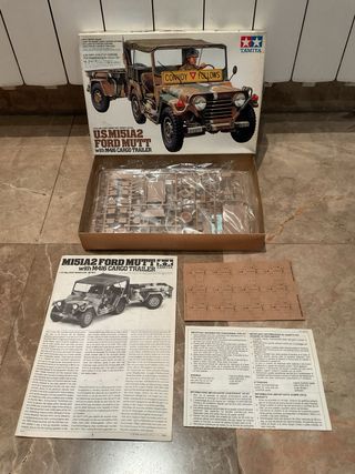 Maqueta Tamiya Ford Mutt con remolque