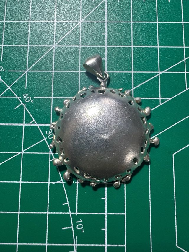 Colgante Plata ópalo Etíope Diseño Único