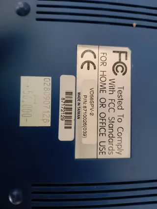 Módem 56kbps Voice Fax