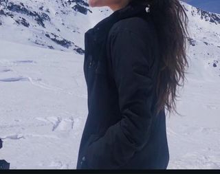 Chaqueta de esquí Roxy negra y azul marino