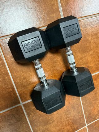 Pareja Mancuernas Hexagonales 2x15kg