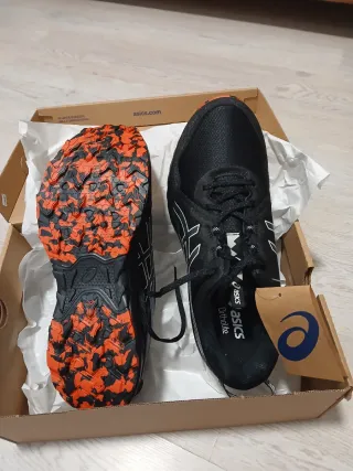 Zapatillas ASICS Running Negras Naranja