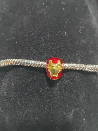 Charm Iron Man Bracciale set completo silver 925