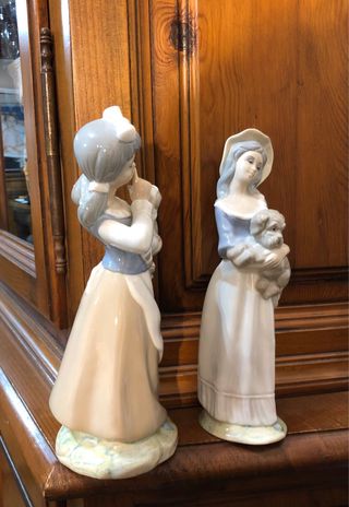 2 Figuras Porcelana Tengra estilo Lladro