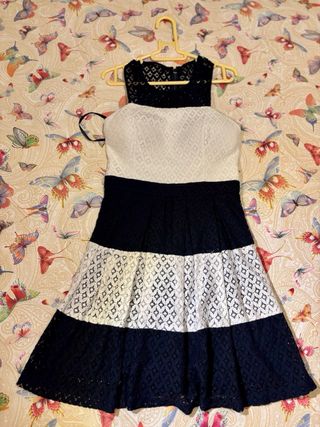 Vestido Guess Negro y Blanco