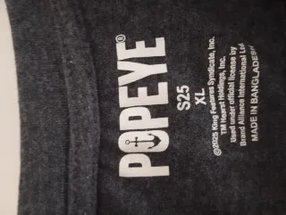 Camiseta Popeye gris talla S