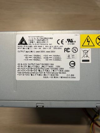 Fuente Alimentación 300W Delta Electronics