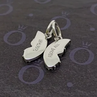 Doble Charm Colgante Mariposa Divisible.