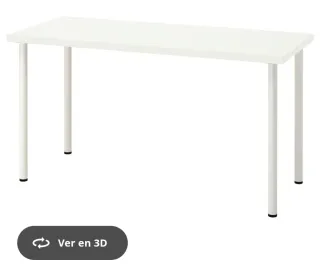Mesa de escritorio blanca