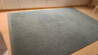 Tappeto IKEA LANGSTED Blu/Verde Petrolio