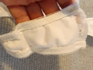 2 Cuecas brancas com renda e bordado