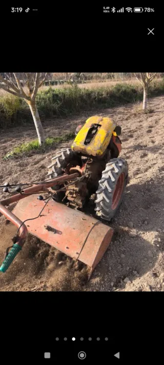 Mula Pascuali con remolque y doble rueda