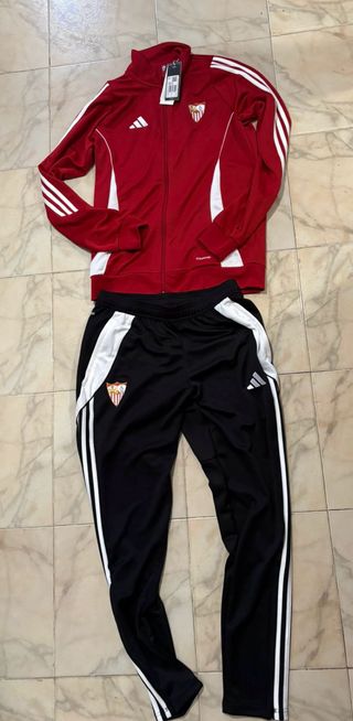 Chándal Adidas Rojo y Negro Original, Sin estrenar