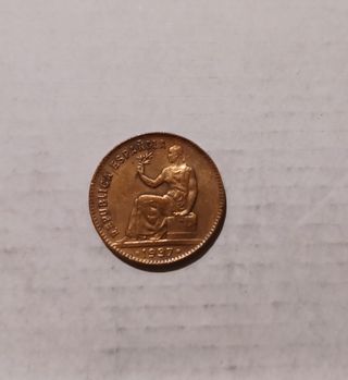 50 céntimos II República Española orla cuadrada