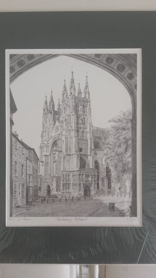 Impressão Nigel Wallace - Catedral de Canterbury