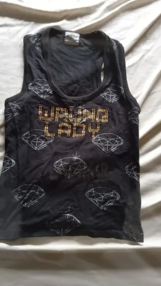 Camiseta Wrung Lady con diamantes