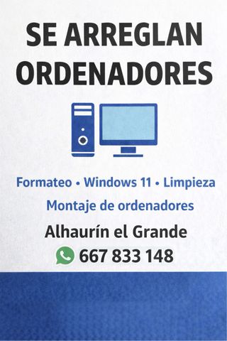 Arreglo de ordenadores | Formateo | Sistemas | ETC