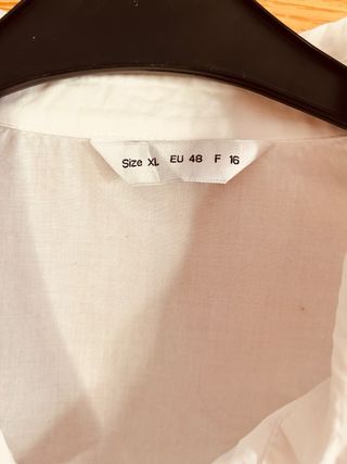 Blusa blanca de algodon 100% con bordados