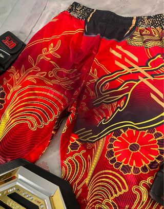Pantalon de entrenamiento MMA rojos