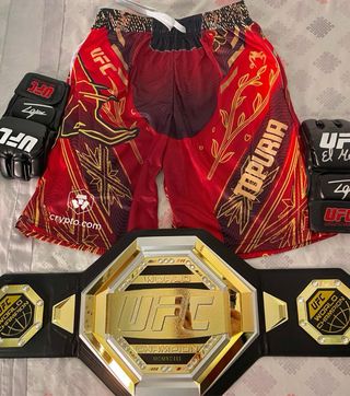 Pantalon de entrenamiento MMA rojos