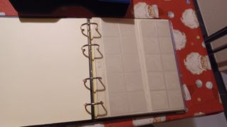 album de monedas con hojas