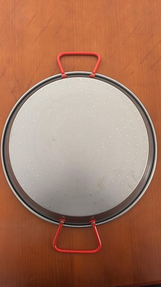 LACOR FBA_63633 Steel Pro 63633 Paellera, Acciaio, Nero, 32 cm